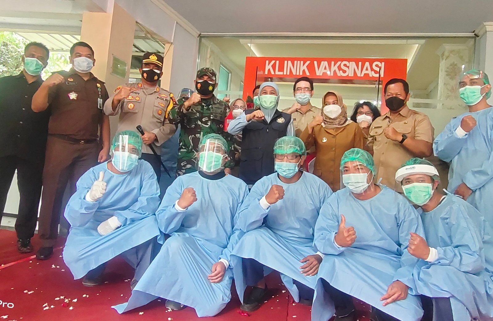 Khofifah Meresmikan Klinik Vaksinasi Kota Mojokerto