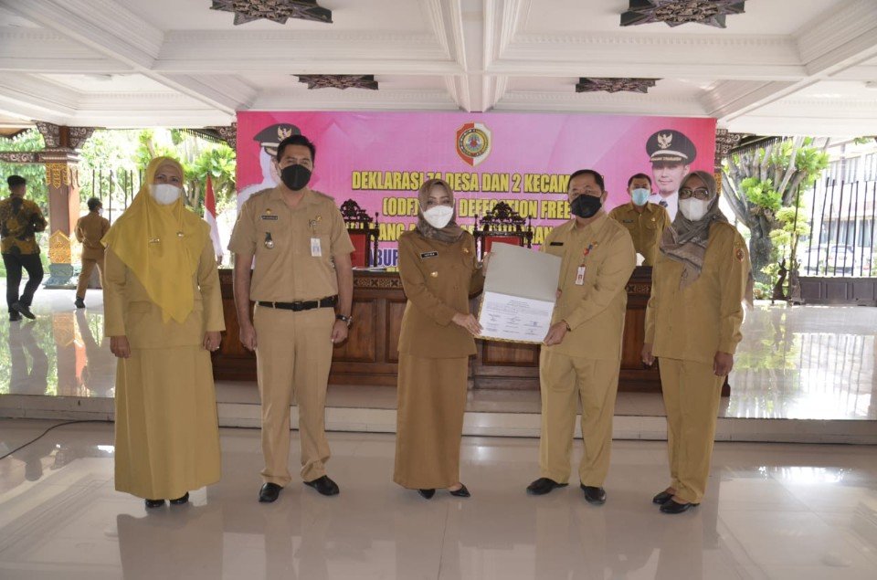 Deklarasi ODF Kabupaten Mojokerto Mewujudkan Predikat Kabupaten Sehat