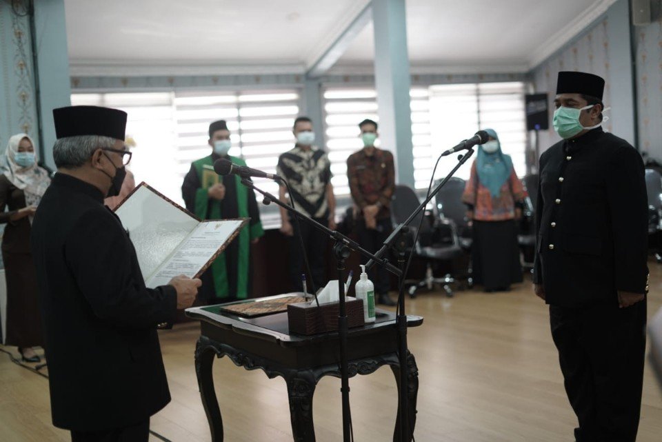 Pj Sekdakab Mojokerto Melantik Jabatan Fungsional PPUPD