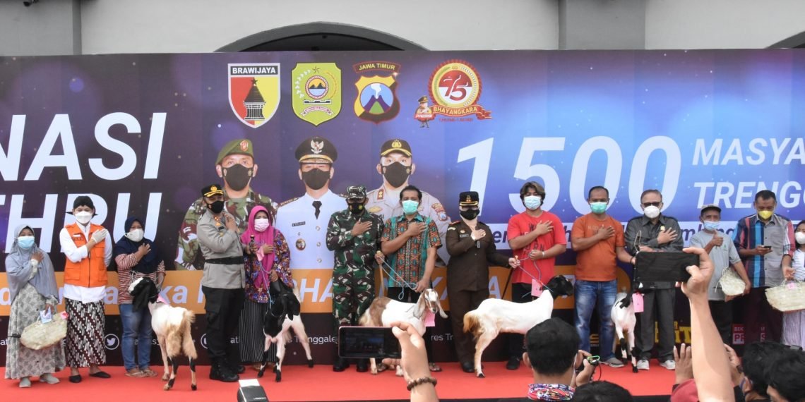 Kapolres Trenggalek Adakan Gebyar Vaksinasi Massal Berhadiah