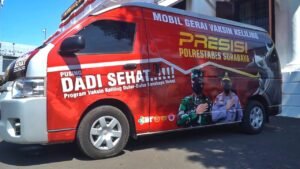 Inovasi Baru, Polrestabes Surabaya Luncurkan Mobil Vaksin Presisi Keliling