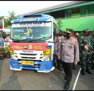 Kapolri Gelar Posko PPKM di Pasar, Pastikan Perekonomian & Protokol kesehatan Berjalan.