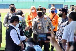Forkompimda Jatim Cek Serbuan Vaksinasi di Stadion Gajayana Malang
