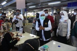 Khofifah Pastikan Kabupaten Mojokerto Dapat Tambahan 10 Ribu Vaksin