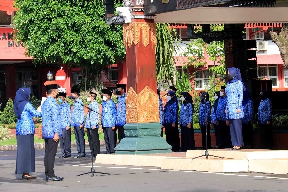 Apel Korpri, Bupati Mojokerto : Selamat Bekerja Sekaligus Ibadah
