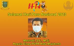 Kepala Dinas PUPR Kota Mojokerto Mengucapkan Selamat Hari Pers 2023