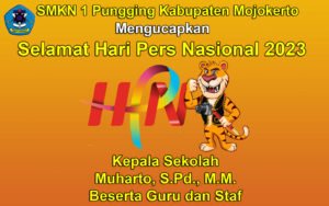 SMKN 1 Pungging Kabupaten Mojokerto Mengucapkan Selamat Hari Pers Nasional 2023