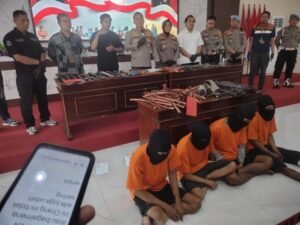 Jajaran Polresta Mojokerto Pertama Kali Berhasil Gulung Pencuri Kabel PLN di Jatim