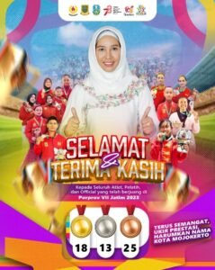Porprov VIII Jatim Berakhir, Kota Mojokerto Banjir Medali