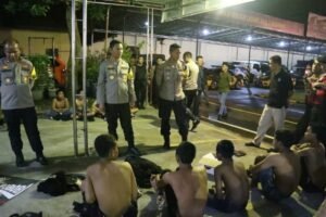 Patroli skala besar menjelang pemilu, Polresta Mojokerto Amankan Belasan Pemuda Mabuk