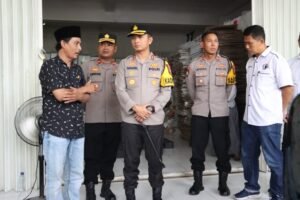 Pastikan Aman, Kapolresta Mojokerto Meninjau Keamanan Gudang Logistik KPU