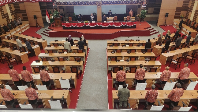 Wakil Ketua DPRD Kabupaten Mojokerto Pimpin Rapat Paripurna Nota Penjelasan Bupati atas LKPJ 2023