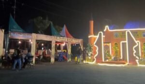 Hilangkan Lelah Pemudik, Polres Mojokerto Kota Sediakan Makanan dan Hiburan Gratis