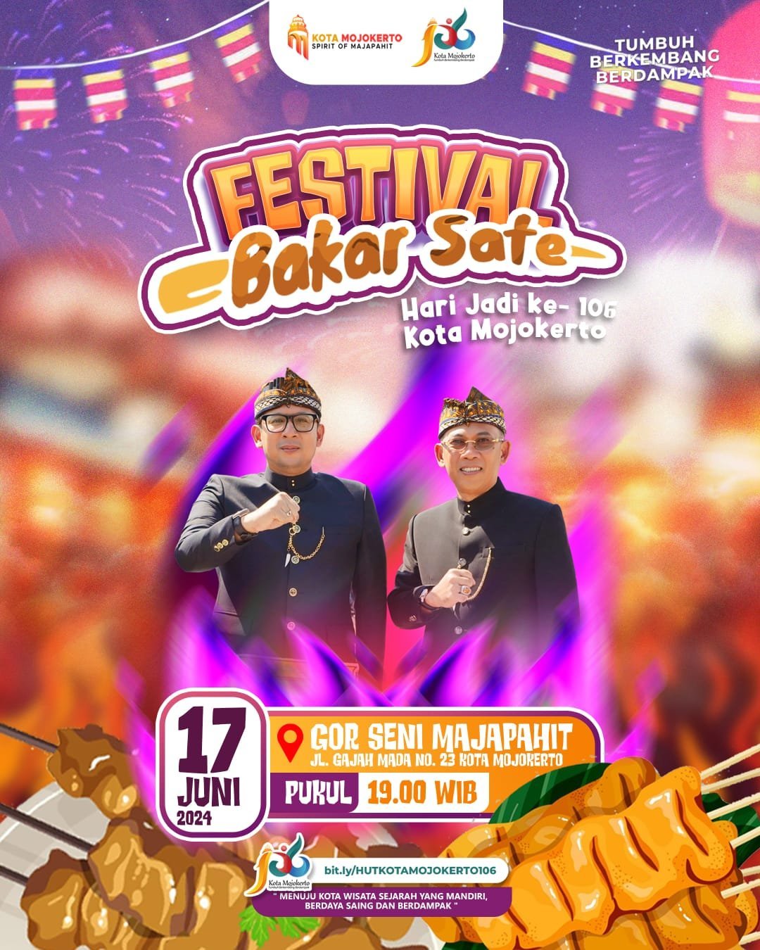 Festival Bakar Sate Kota Mojokerto Adu Cita Rasa dan Kreasi Warga Kota Mojokerto