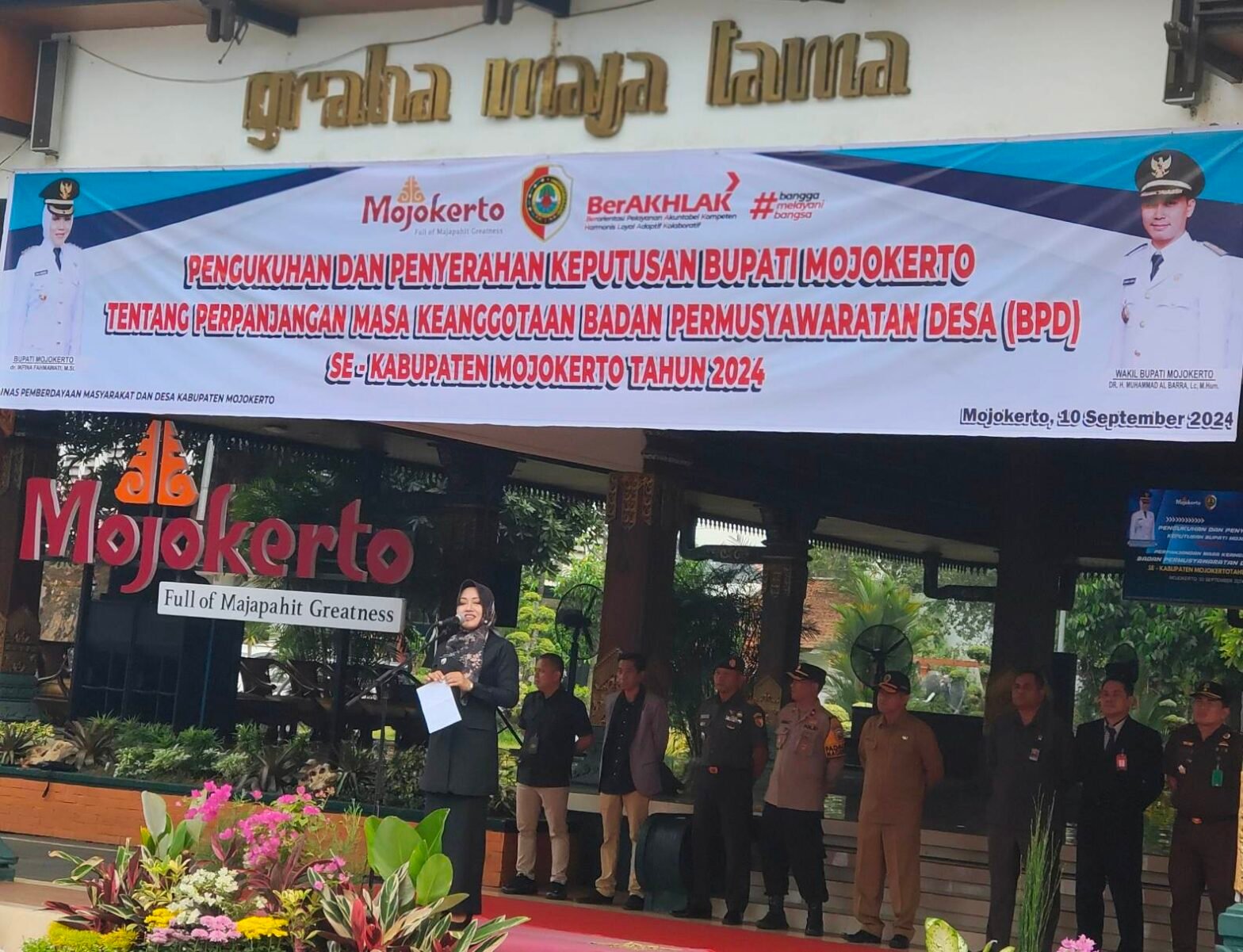 Bupati Ikfina Kukuhkan Ratusan BPD Se-Kabupaten Mojokerto