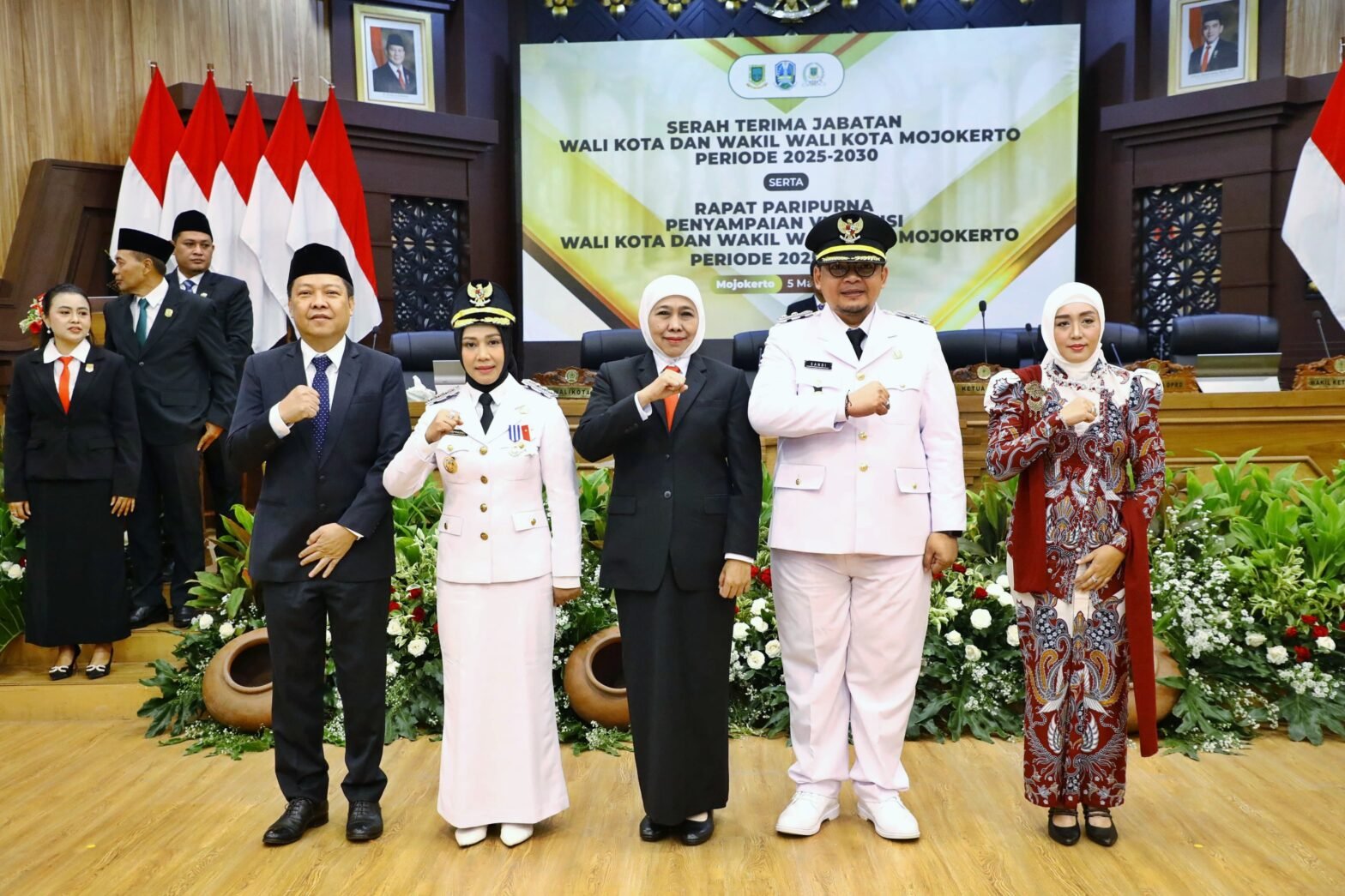 Penyampaian Visi Misi Wali Kota Mojokerto, Gubernur Khofifah Minta Selaraskan RPJMD