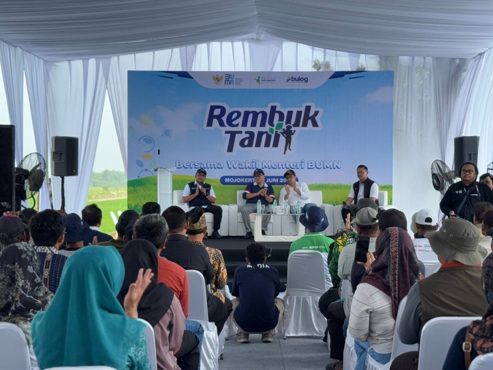 Rembuk Tani Bersama Wakil Menteri BUMN, Kabupaten Mojokerto Siap Dukung Swasembada Pangan RI