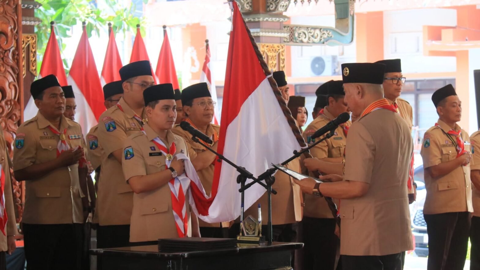 Pramuka Mojokerto Masuki Babak Baru, Bupati Albarra Pimpin Mabicab Masa Bakti 2025-2030