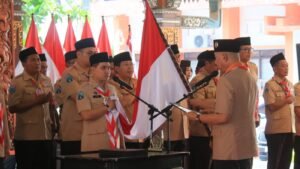Pramuka Mojokerto Masuki Babak Baru, Bupati Albarra Pimpin Mabicab Masa Bakti 2025-2030