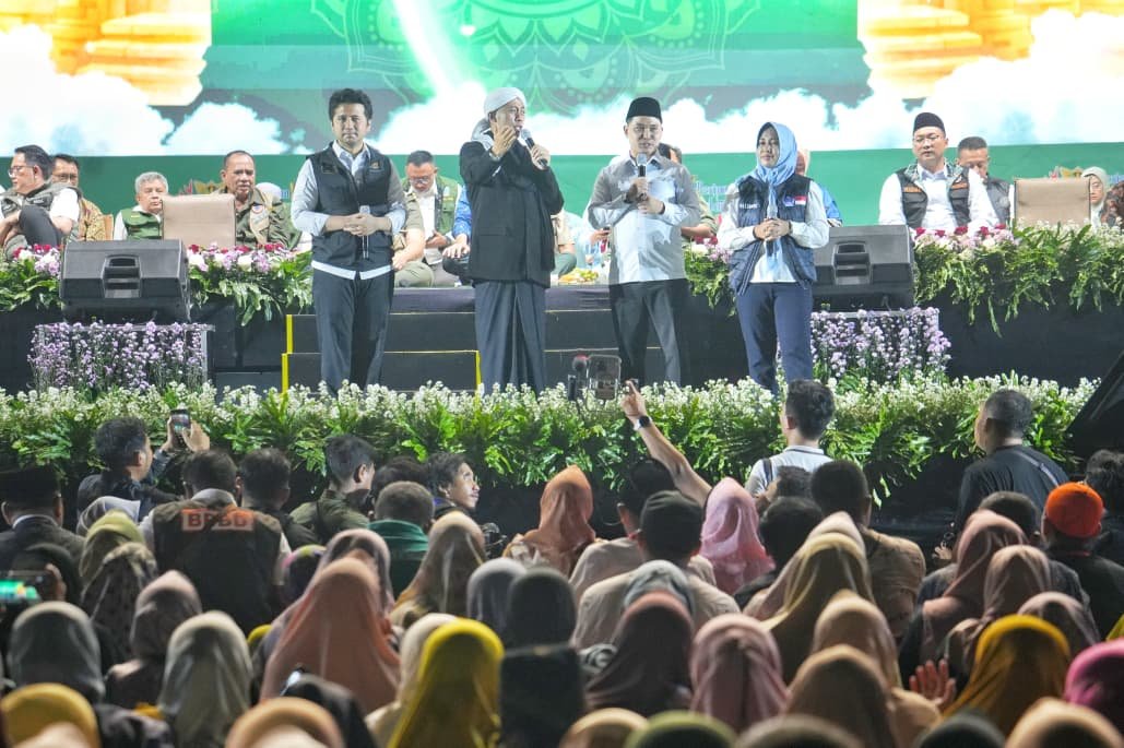 Malam Puncak PRB 2025 di Mojokerto, Berdoa Penuh Khidmat