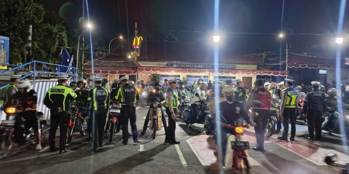 Gelar KRYD Polres Kediri Kota Amankan Ranmor Tidak Sesuai Spektek
