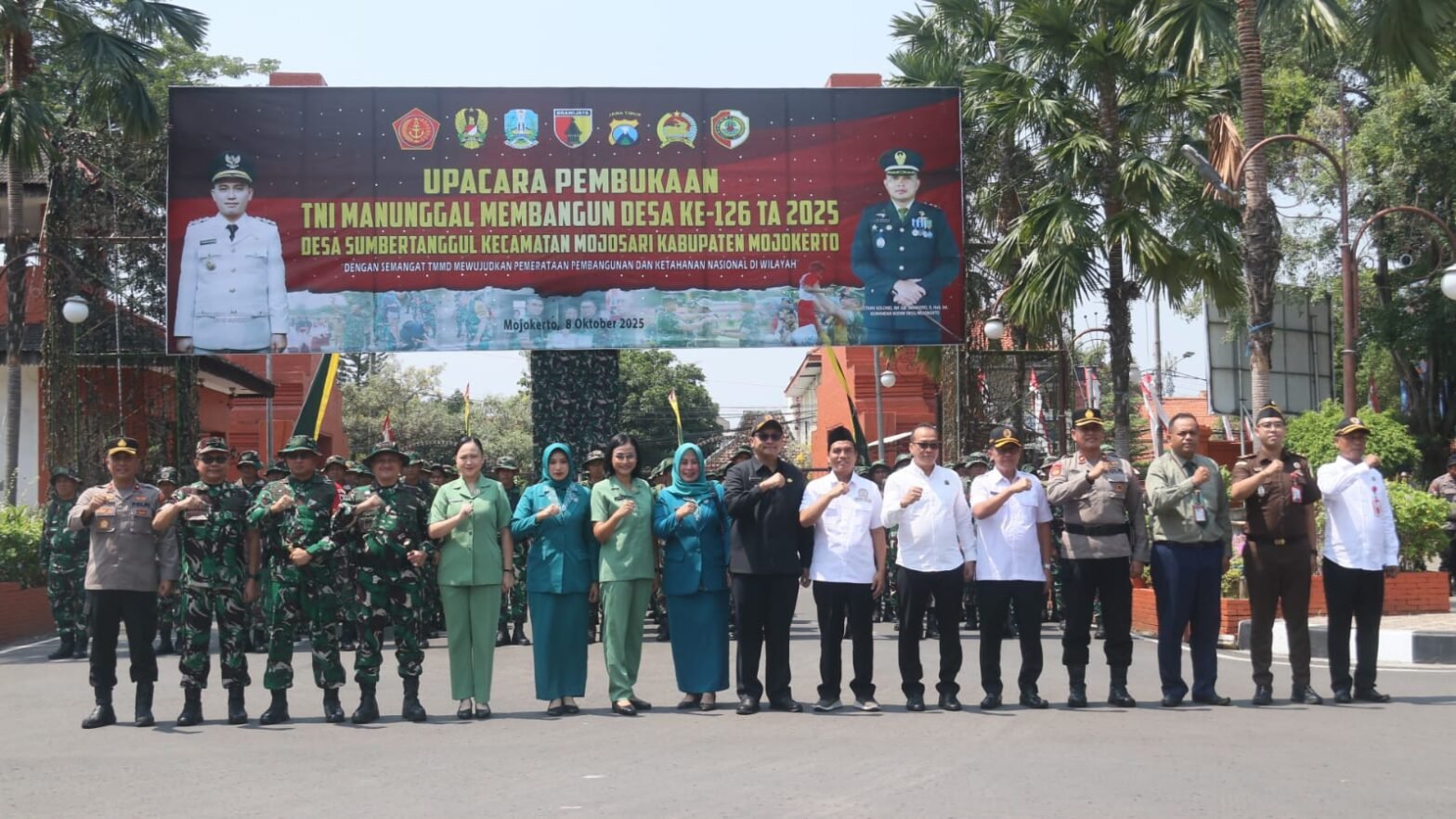 Dukung Program TMMD Ke-126, Pemkab Mojokerto Gelontorkan 1,6 M Untuk Pembangunan