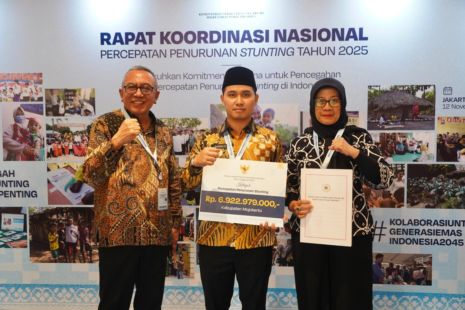 Pemkab Mojokerto Terima Insentif Fiskal Rp6,9 Miliar Untuk Percepatan Penurunan Stunting