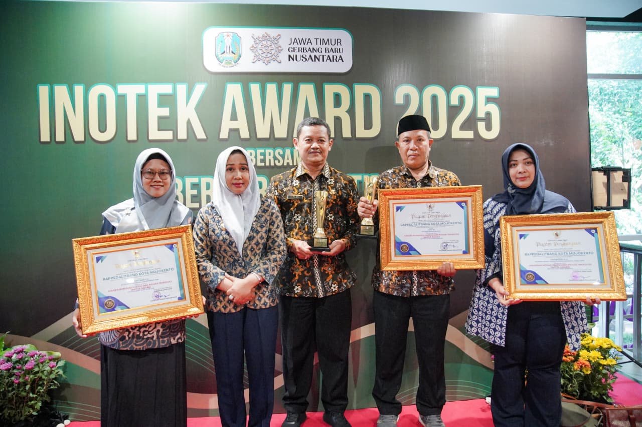Membanggakan, Kota Mojokerto Raih 3 Penghargaan di Ajang Inotek Award 2025