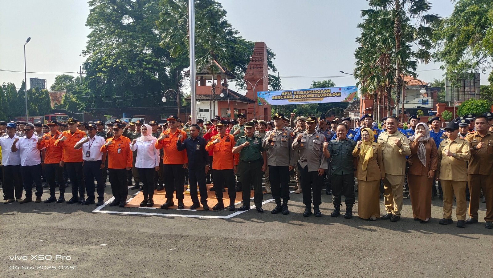 Pemkab Mojokerto Gelar Apel Kesiapsiagaan Bencana Hidrometeorologi, Antisipasi Potensi Bencana