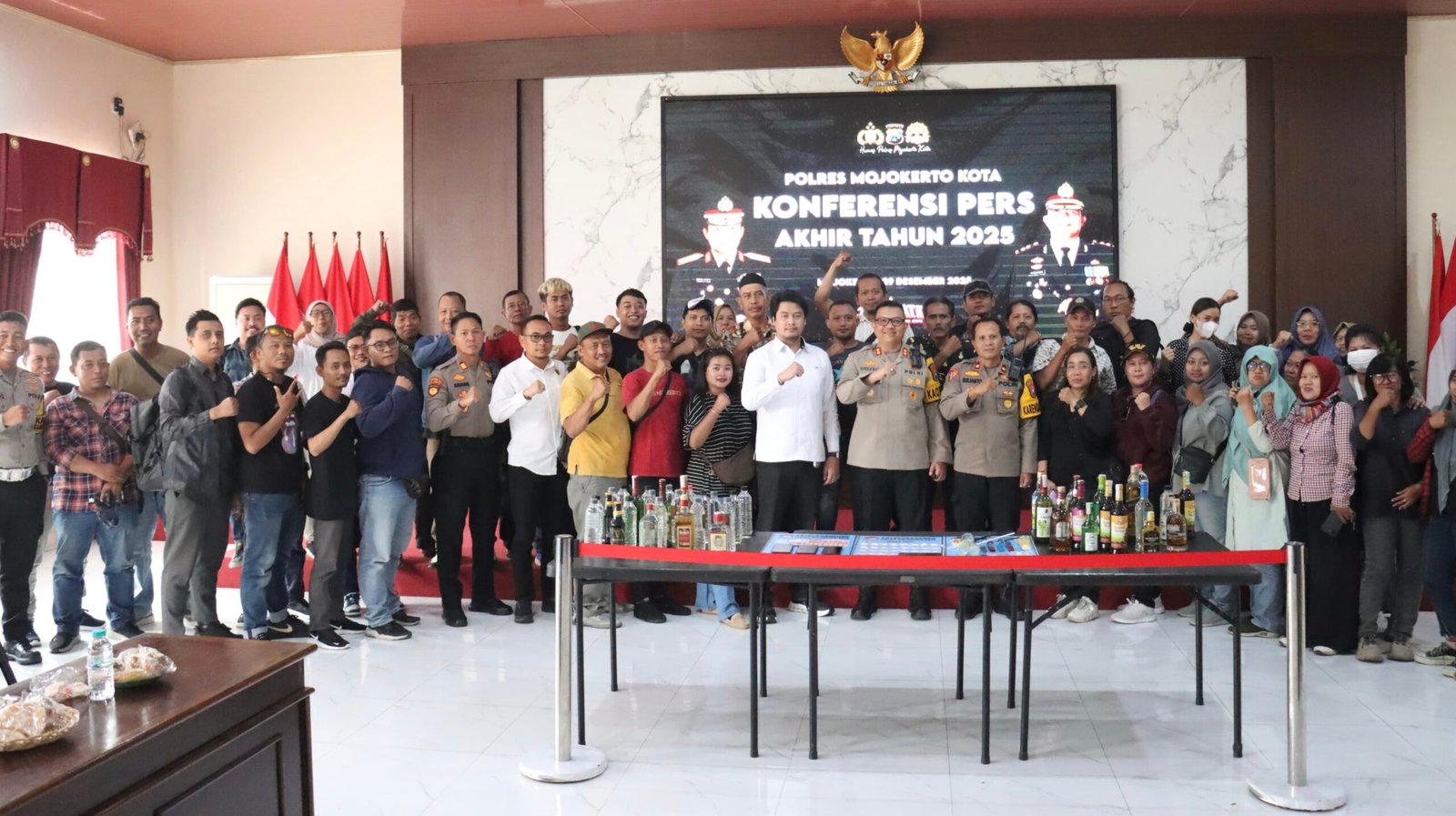 Konferensi Pers Akhir Tahun 2025, Kasus Tipiring Sat Samapta Turun 32,6 Persen