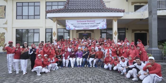 Kota Mojokerto Jadi Tuan Rumah Gebyar Senam DPC PORPI se-Jawa Timur