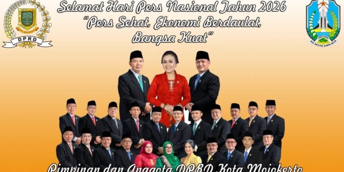 Pimpinan dan Anggota DPRD Kota Mojokerto Mengucapkan Selamat Hari Pers Nasional Ke 80 Tahun