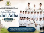 Pimpinan, anggota dan staff DPRD Kota Mojokerto mengucapkan Hari Raya Idul Adha 1447 H