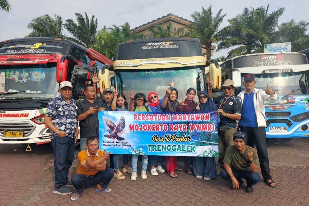 Persatuan Wartawan Mojokerto Raya Susuri Pesisir Trenggalek Lewat Press Tour 2026