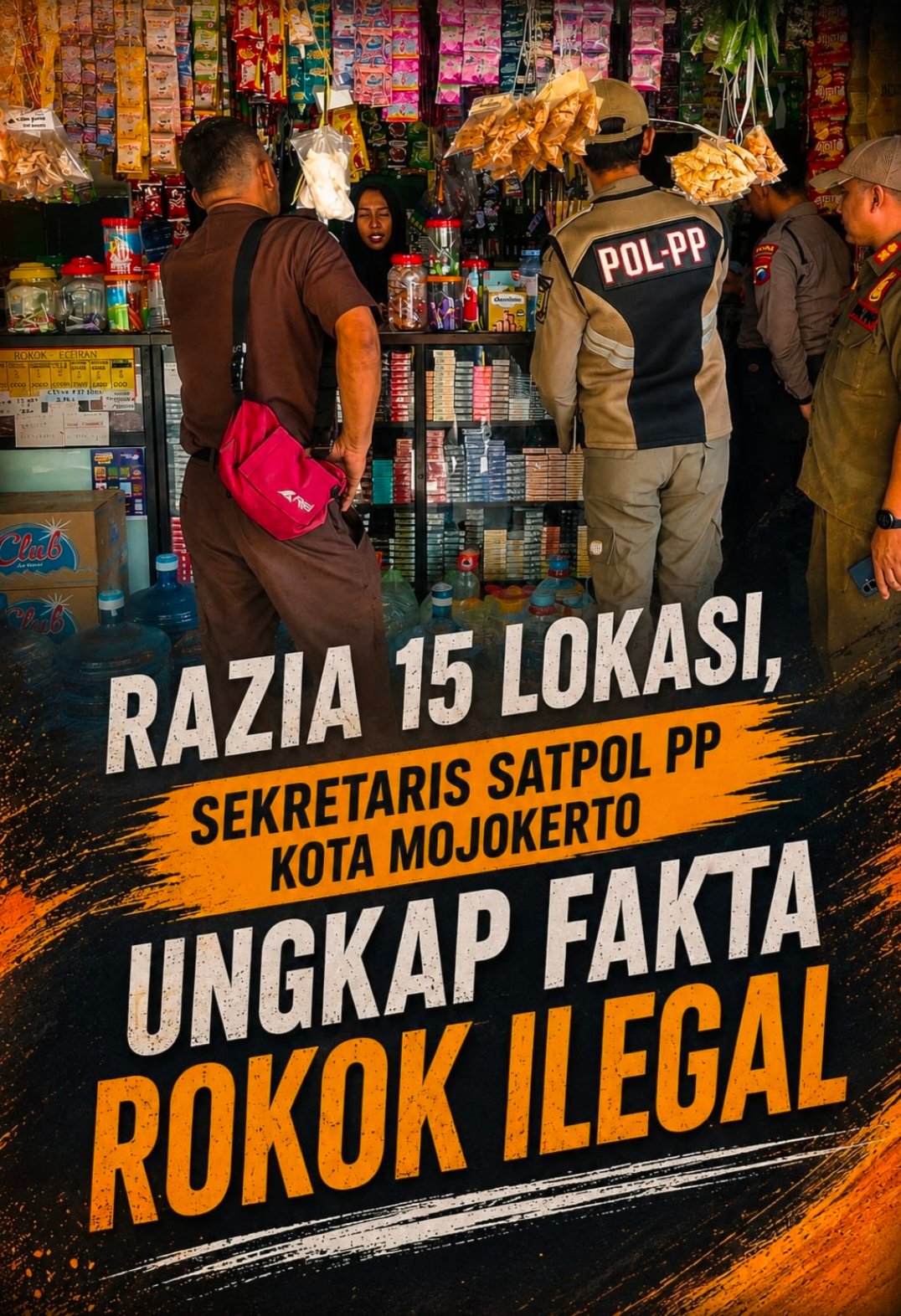 Razia 15 Lokasi, Sekretaris Satpol PP Kota Mojokerto Ungkap Fakta Rokok Ilegal