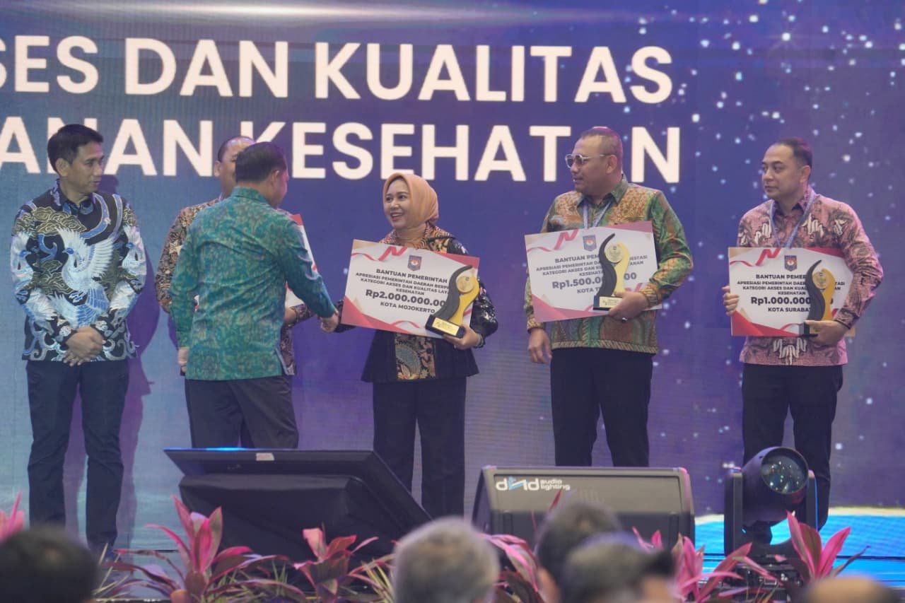 Kota Mojokerto Terbaik se-Jawa Bali di Layanan Kesehatan, Raih Insentif Rp2 Miliar