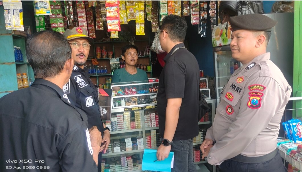 Sidak Rokok Ilegal ke-8 di Kota Mojokerto, 15 Lokasi Diperiksa Hasilnya Bersih