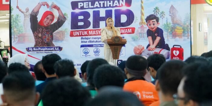 Bukan Sekadar Sehat, Warga Kota Mojokerto Dilatih Jadi Penyelamat di Kondisi Darurat