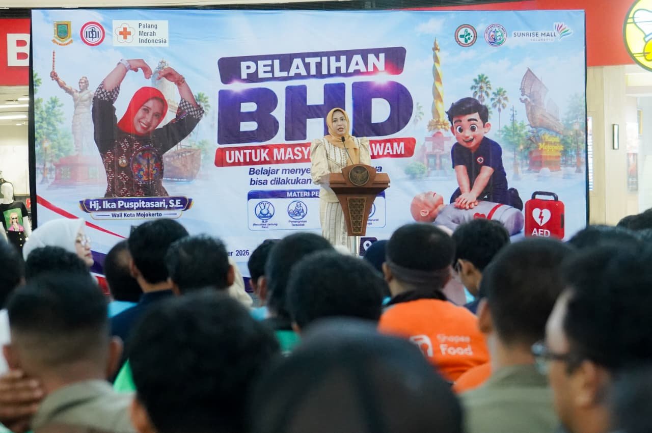 Bukan Sekadar Sehat, Warga Kota Mojokerto Dilatih Jadi Penyelamat di Kondisi Darurat