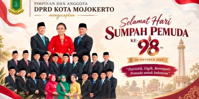 Keluarga Besar DPRD Kota Mojokerto Mengucapkan Selamat Hari Sumpah Pemuda ke-98 Tahun